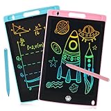 2 Pack LCD Writing Tablet, Electronic Drawing Writing Board, Erasable Drawing Doodle Board, Doodle Pad Toys for Kids Adults Learning & Education, 8.5IN(Blue+Pink)