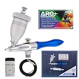 Master Airbrush Gravity Feed Air Abrasive Eraser and Etching Airbrush Kit - Mini Sandblaster Etcher Gun with 1/2 oz. Cup, 0.5 mm Tip, Hose - Etch Glass Designs, Strip Paint, Remove Rust, How-to-Guide