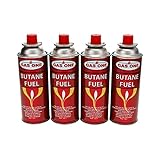 GasOne Butane Fuel Canister, 4 Pack (New Version)