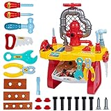 UNIH Kids Tool Bench for Boys Age 2-4 Toddlers Tool Set Workbench Preschool for Child