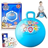 Paw Patrol Hopper Ball for Kids - Bundle with 15 Inch Paw Patrol Bouncy Ball with Handle, Stickers, and More (Paw Patrol Outdoor Toys)
