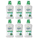 Tom's of Maine Natural Wicked Fresh! Alcohol-Free Mouthwash, Cool Mountain Mint, 16 oz. 6-Pack (Packaging May Vary)