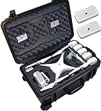 Case Club Pre-Cut Waterproof Drone Case with Wheels, Extension Handle & 2 Moisture Absorbing Silica Gel - Fits DJI Phantom 4 (Propellers On)