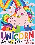 Unicorn Activity Book for Kids ages 4-8 (Silly Bear Coloring Books)