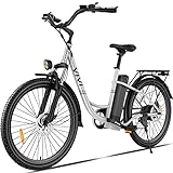 Vivi Electric Bike 500W Electric Commuter Cruiser Ebike with 48V Removable Battery, 26'' Step-Thru Electric Bicycle 20MPH & 50 City Electric Bike for Adults with Cruise Control