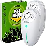 Ultrasonic Pest Repeller Plug in Pest Repellent 2 Pack– Rodent Electromagnetic Bionic for Indoor - Non-Toxic Electronic Insect Spiders Mice Rat Roaches Ants Cockroach Flea Scorpion Mosquito Critter F
