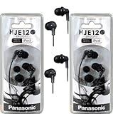 Panasonic RPHJE120 in-Ear Headphone, (2 Pack, Black)