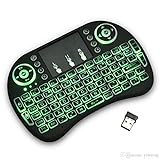 Backlit Wireless Mini Keyboard Air Mouse Touchpad for Samsung LG Smart TV Android Kodi TV Box, PC, Mac with Backlight - by Mega1Comp