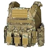 FIREGEAR Tactical Vest Weighted Vest Airsoft Vest,3D Breathable Adjustable Modular Quick Release Vest Outdoor Training for Adults