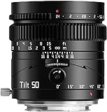 TTARTISAN 50mm F1.4 Full Frame Tilt Shift Manual Lens, Large Aperture Tilt Lens for Mirrorless for Nikon Z APS-C ZFC Z50 Z30 Full Frame Z6 27 Z50 Z5 Z611 Z7II Z9