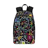 InterestPrint Physical Formulas and Phenomenon, Science Board with Math School Backpack BookBag