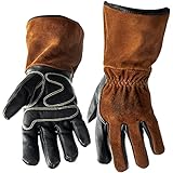 Defiant Metal MIG Welding Gloves - Premium Black Cow Leather (XLarge)