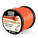 COSY GARDEN TOOLS String Trimmer Line, Commercial Grade Orange Pentagon Weed Eater String, Premium Nylon Universal 0.105' Diameter x 328'