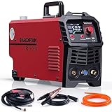 ARCCAPTAIN Plasma Cutter, [Large LED Display] 50Amps Plasma Cutter Machine with 110/220V Dual Voltage DC Inverter IGBT Plasma Cutter 1/2 Inch Clean Cut with Post Flow and 2T/4T, for Beginners and DIY