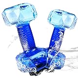 Fstcrt Water Weights for Pool Exercise Set，Aquatic Dumbbells, 2PCS Water Aerobic Exercise PE Dumbbell Pool Resistance,Water Aqua Fitness Barbells Hand Bar Exercises Equipment for Weight Loss