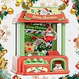 Christmas Claw Machine for Kids, Mini Vending Machines Arcade Capsule Claw Game Prizes Toy, Indoor Electronic Cool Fun Toys for Girls, Gifts for Teens Adults Boys Age 4 6 7 8 9 10 Year Old