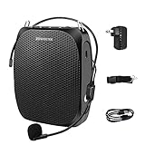 ZOWEETEK Voice Amplifier for teaching,Voice Amplifier Microphone Headset,Portable Voice Amplifier for Teachers,Coaches,Training,Presentation,Meeting,Tour Guide,Church,Singing,Supports MP3 Format Audio