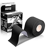 Kinesiology Tape - Athletic Sports Lifting Tape for Pain Relief, Muscle and Joint Support, Workout Recovery, Achilles, Back, Knee, Shoulder, Ankle, Wrist, Foot, Elbow, Arm, Physical Therapy Equipment