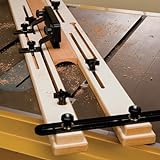 Rockler Cove Cutting Table Saw Jig - Table Cutting Jig Stock up to 7' Wide & 1-1/2' Thick – Large, Easy Grip Knobs Make for Quick, & Tool-Free Setups – Includes Featherboard Kit Holds Stock for Safety