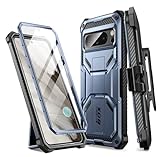 i-Blason Armorbox Series for Google Pixel 8 Pro Case with Kickstand & Belt Clip, Full-Body Rugged Anti-Slip Bumper Case with Built-in Screen Protector [Support Fingerprint ID] (Tilt)