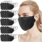 30Pcs Black KF94 Adult Face Mẵsk, Super Fast Delivery 4 Layers Non-woven Protection Face Covering, FDẴ Certified Coronàvịrụs, Personal health Security High Filtration Ventilation