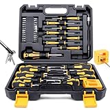 Magnetic Screwdrivers Set with Case, Amartisan 43-piece Includs Slotted, Phillips, Hex, Pozidriv,Torx and Precision Screwdriver Set, Magnetizer Demagnetizer Tools, Tools for Men
