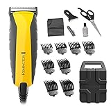 Remington HC5850 Virtually Indestructible Haircut Kit & Beard Trimmer, Hair Clippers for Men (15 pieces), Colors Vary