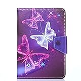 PHEVOS 7''/7.85''/8'' Tablet Pc Case Cover, Foldable and Solid Stand Case, Compatible with All Universal 7 inch Tablets PC-Pink Butterfly