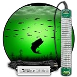 Green Blob Outdoors Underwater Fishing Light L7500/15000 with 30ft or 50ft 110 Volt AC Power Cord, Crappie, Snook, Fish Attractor (15000, 30ft Cord)