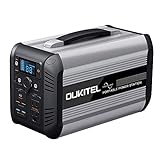 OUKITEL CN505 Portable Power Station 500W(Peak 1000W), LiFePO4 Power Station with 110V AC Outlets, Quiet Solar Generator Powerhouse for Camping Home RV Travel