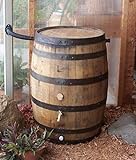 Aunt Molly's Barrels Whiskey Barrel Rain Barrel with Flex-Fit Water Diverter