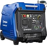 Westinghouse Outdoor Power Equipment iGen4500 Super Quiet Portable Inverter Generator 3700 Rated & 4500 Peak Watts, Gas Powered, Electric Start, RV Ready, CARB Compliant