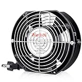 Wathai AC 110V 120V Axial Fan Big Airflow High Speed Dual Ball 172mm x 150mm x 51mm for DIY Cooling Ventilation Exhaust Projects For Server