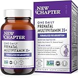 New Chapter Prenatal Vitamins, One Daily Prenatal Multivitamin Enhanced for Age 35+ with Methylfolate + Choline for Healthy Mom & Baby, Gluten Free & Non-GMO- 30 ct