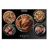 SHASUKI Electric Server Warming Tray,Food Warmer for Parties,9 Adjustable Temperature Control,6 Hours Timer,Ultra Slim Warming Tray,for Buffets,Restaurants,House Parties, Party (23.6' x 15.7')