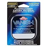 Berkley Vanish® Leader Material, Clear, 30lb | 13.6kg, 30yd | 27m Fluorocarbon Fishing Line, Suitable for Freshwater Environments