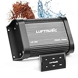 Luftmusic Bluetooth Marine Amplifier 4 Channel - Full Range Marine Amp - Waterproof Motorcycle Amplifier - Wireless Remote, Easy Installation - Compact Bluetooth Amplifier for Bike, Golf Cart, ATV