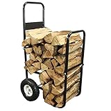 Alek...Shop Caddy Dolly Mover Wheels Cover Fire Cart Log Carrier Firewood Rack Wood Rolling Hauler Storage Fireplace