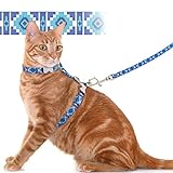 Supet Cat Harness and Leash Escape Proof, Adjustable Cat Leash and Harness Set for Walking, Lightweight Cat Harness for Large Small Kittens