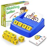 HahaGift Educational Toys for 3-5 Year Old Boy Girl Gifts, Matching Letter Learning Games Activities, Ideal Christmas Birthday Gift for Toddler Kids Age 3 4 5 6 7 Year Olds Boys Girls