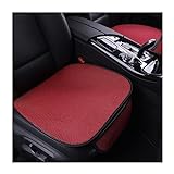 BELOMI Car Seat Bottom Cover, 2 Pack Front Driver or Passenger Seat Cushion with Pocket, Universal Breathable Comfort Auto Seat Protector Mat, Car Interior Accessories for Truck, SUV, Van(Red)