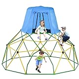 Merax 10FT Climbing Dome with Tent, Outdoor Geometric Dome Climber Play Center for Kids 3-10 Supporting 1000 lbs, Easy Assembly Jungle Gym