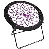 Zenithen Limited Bungee Folding Dish Chairs, Plum (Pack of 1)