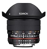 Rokinon 12mm F2.8 Ultra Wide Fisheye Lens for Nikon AE DSLR Cameras - Full Frame Compatible