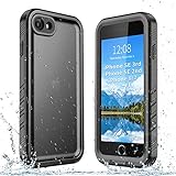 SPORTLINK Waterproof Case for iPhone SE 3rd 2022/iPhone SE 2nd 2020/iPhone 7/8 - Built in Screen Protector Full Body Shockproof Dustproof IP68 Waterproof Case for iPhone SE3/SE2/7/8 Black