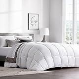WEEKENDER Comforter Duvet Insert King White Quilted Down Alternative All Season Microfiber - King - Box Stitched
