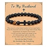 ORISPRE Husband Gifts, Fathers' Day Gifts for Husband from Wife, Husband Birthday Mens Gifts Ideas for Wedding Anniversary Christmas Valentines Gifts for Him Husband Men Bracelet
