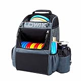 LOWIK Disc Golf Bag, Multiple Storage Pockets Shuttle Disc Golf Bags Backpack, Lightweight Durable Easy to Carry Disc Golf Backpack with 20+ Disc Capacity for Beginner, Hobbyist, Adults, Teenagers