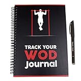 Track Your WOD Journal - The Ultimate Cross Training Workout Tracking Journal. 3rd ed. 6x9 Hardcover w/ pen included. Track 210 WODs, 9 benchmarks + 25 Girls + 25 Hero WODs, and all Personal Records.