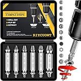 Gifts for Men,Damaged Screw Extractor Set -Father's Day Gifts for Dad,Mens Gifts for Him,Husband,Remover for Stripped Screws Nuts & Bolts Drill Bit Tools for Easy Removal of Rusty Broken Hardware Gift